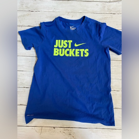 Nike Shirts & Tops Nike Dri Fit Boy L Active Tshirt Blue Just